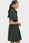 Metallic Green Plaid Mini Delaney Dress