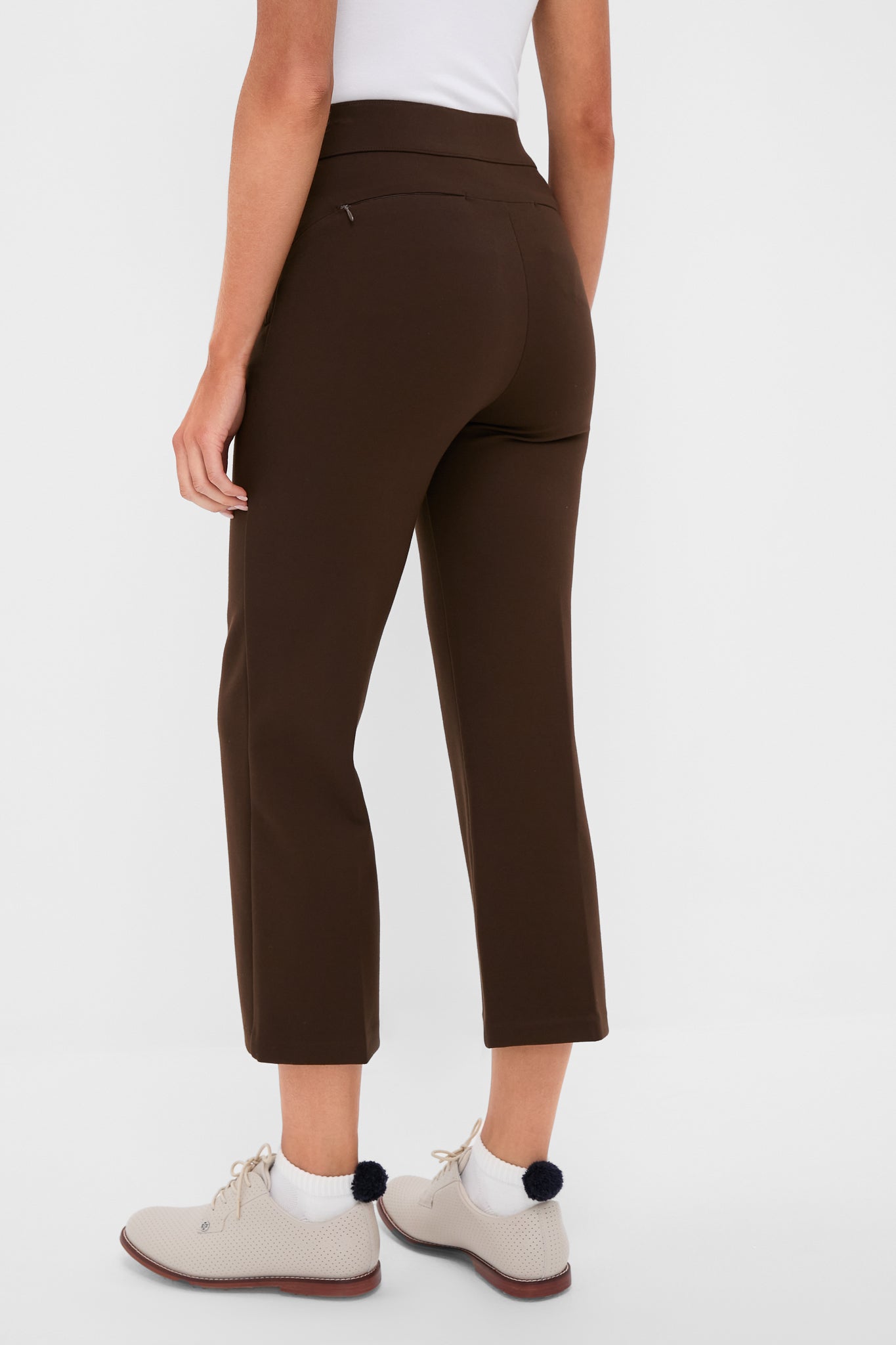 Petite Chocolate Brown Compression September Pant | Tnuck Sport