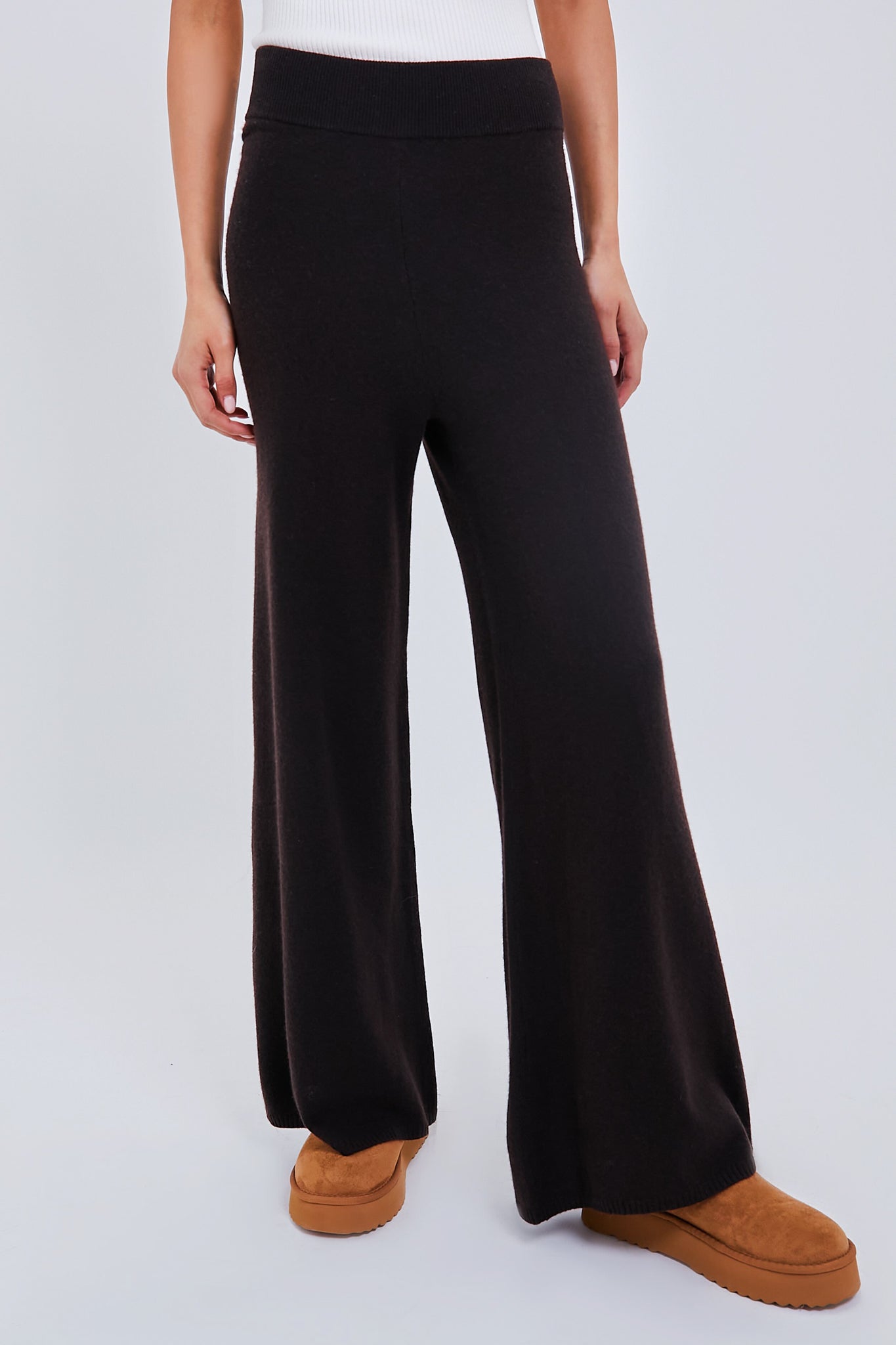 Chocolate Zoe Wide Leg Pants | LESET