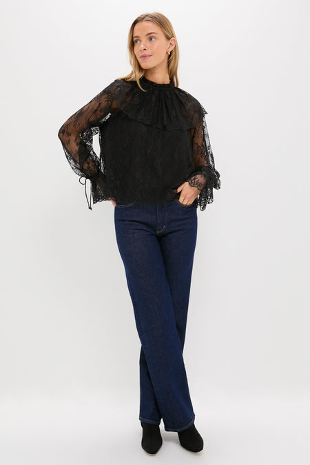 Black Casandra Lace Blouse