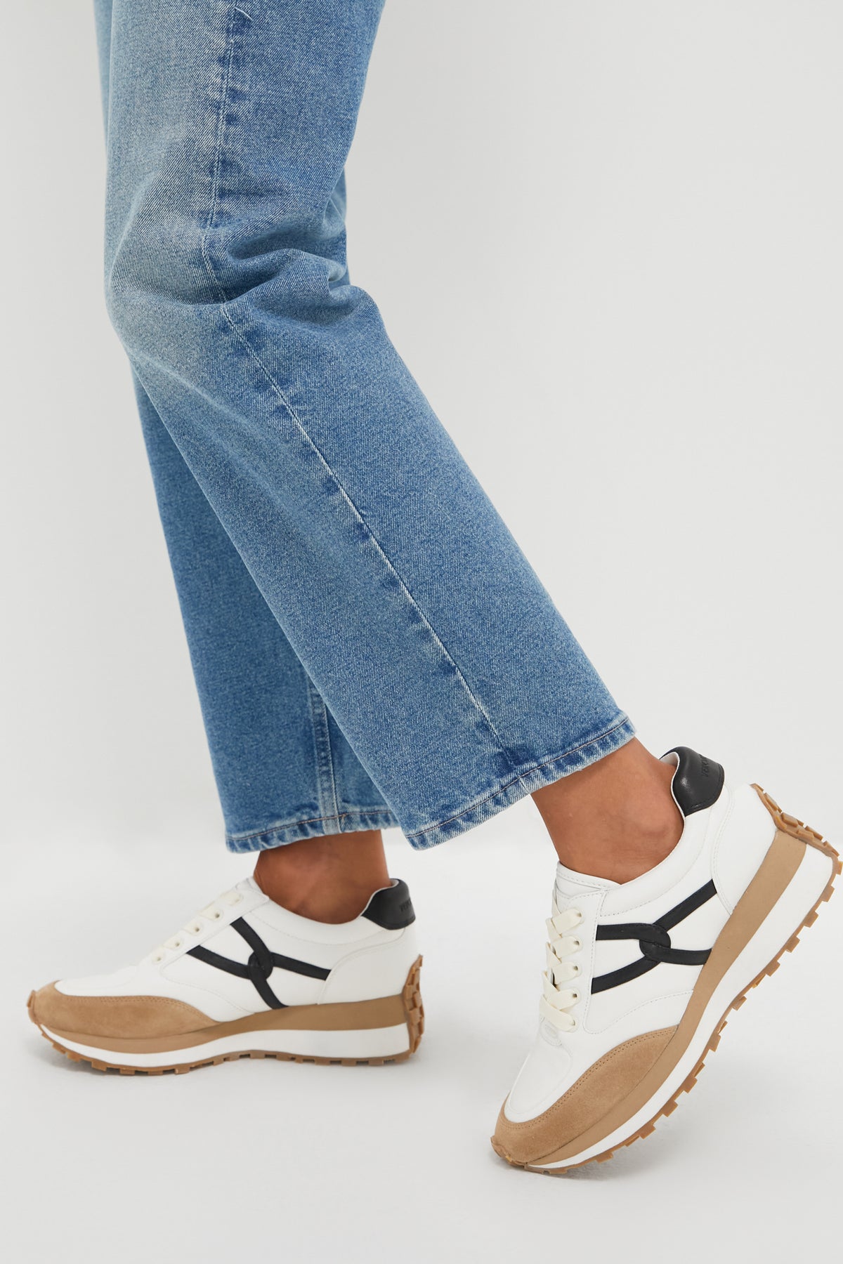 Coconut and Black Valentina Sneakers