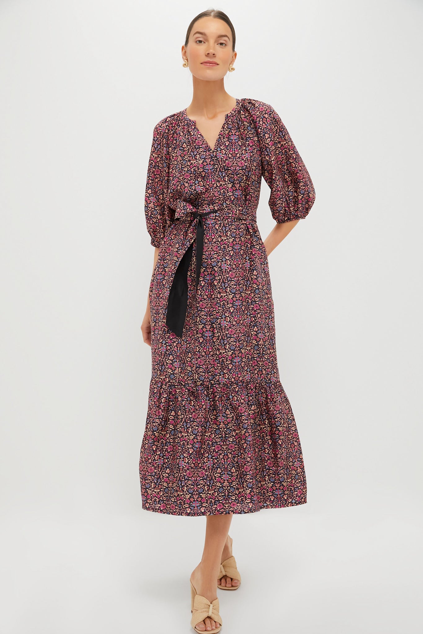 Raspberry Vine Floral Lyles Dress | Tuckernuck
