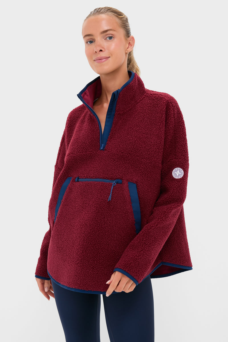 Cabernet Fleece Cady Quarter Zip