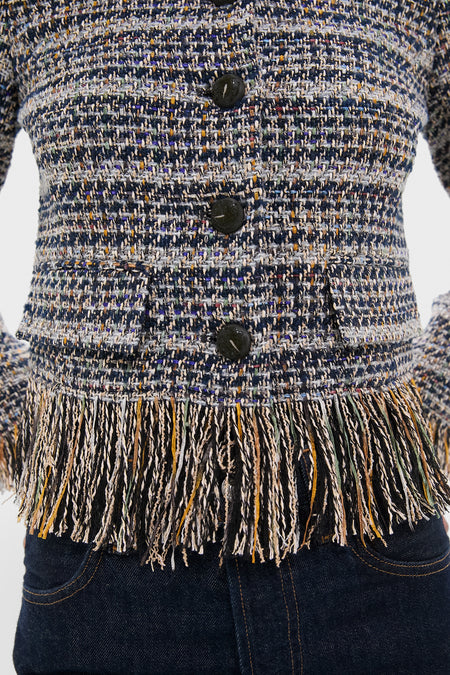 Navy Multi Lyons Jacket