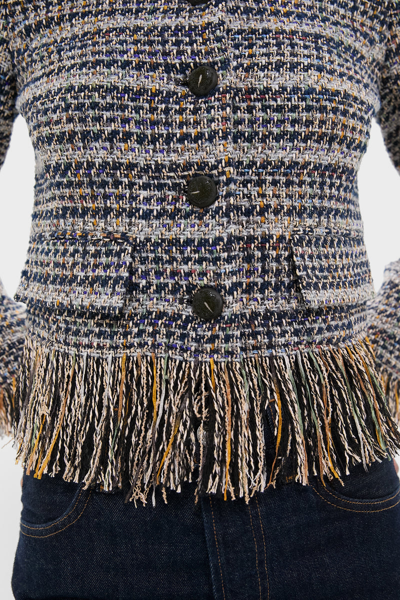 Navy Multi Lyons Jacket