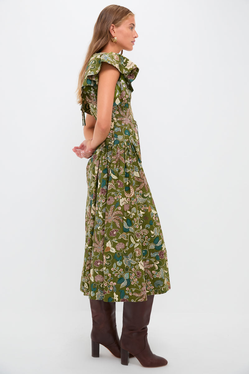 Lichen Darya Drop Waist Midi Dress