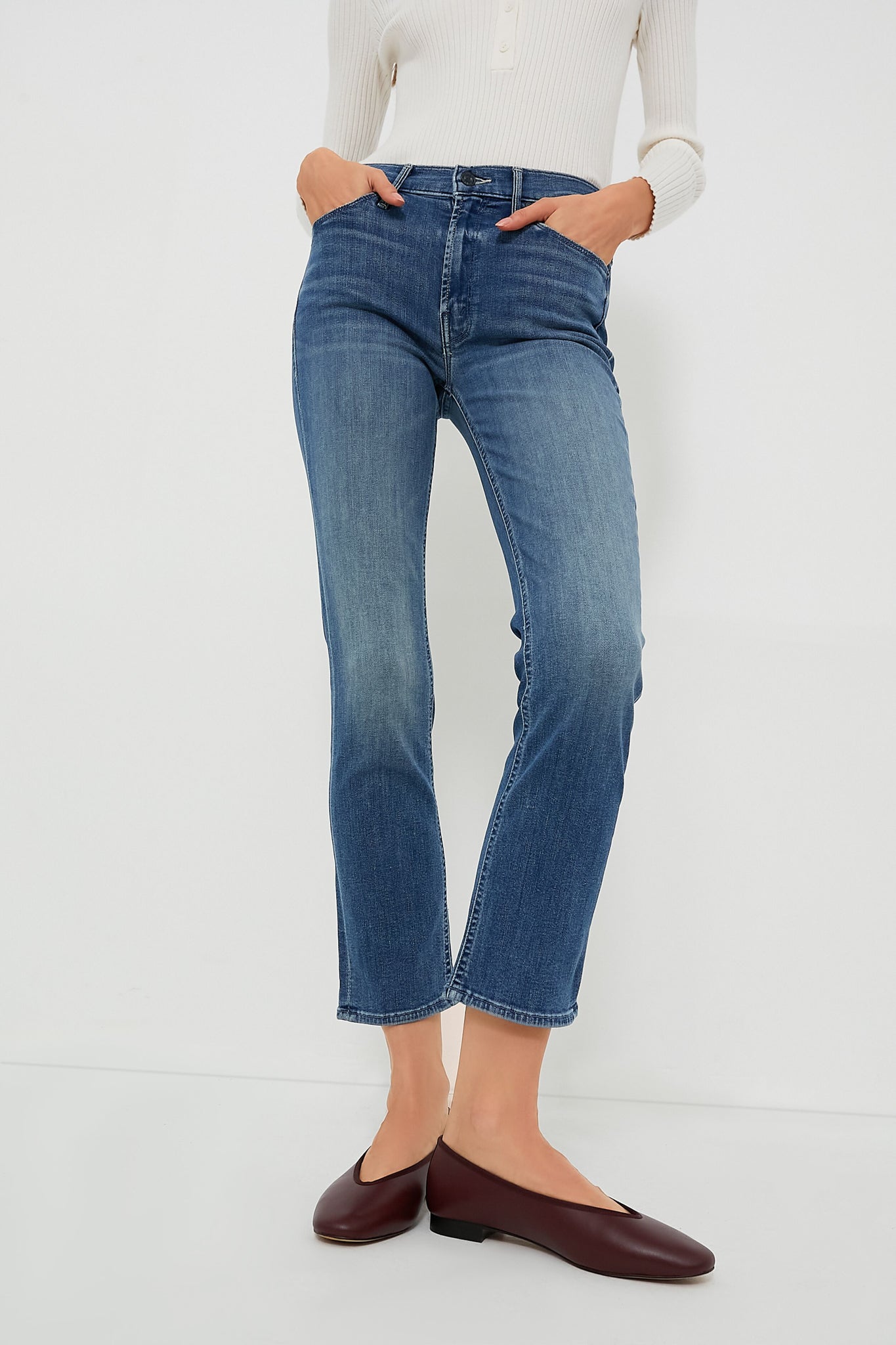 Mother Denim The Mid Rise outlet Dazzler Ankle in Teaming Up