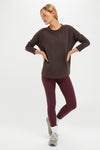 Chocolate Brown Ally Swing Sweatshirt