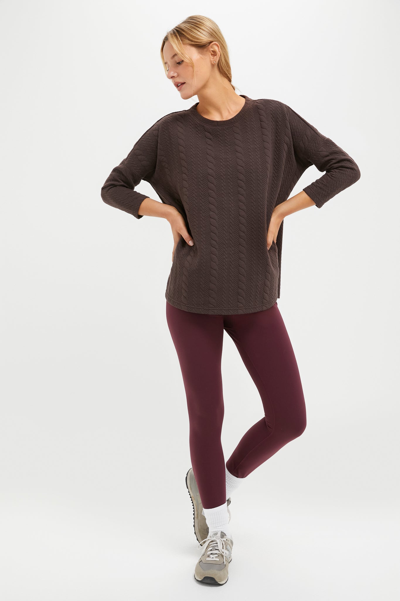 Chocolate Brown Ally Swing Sweatshirt