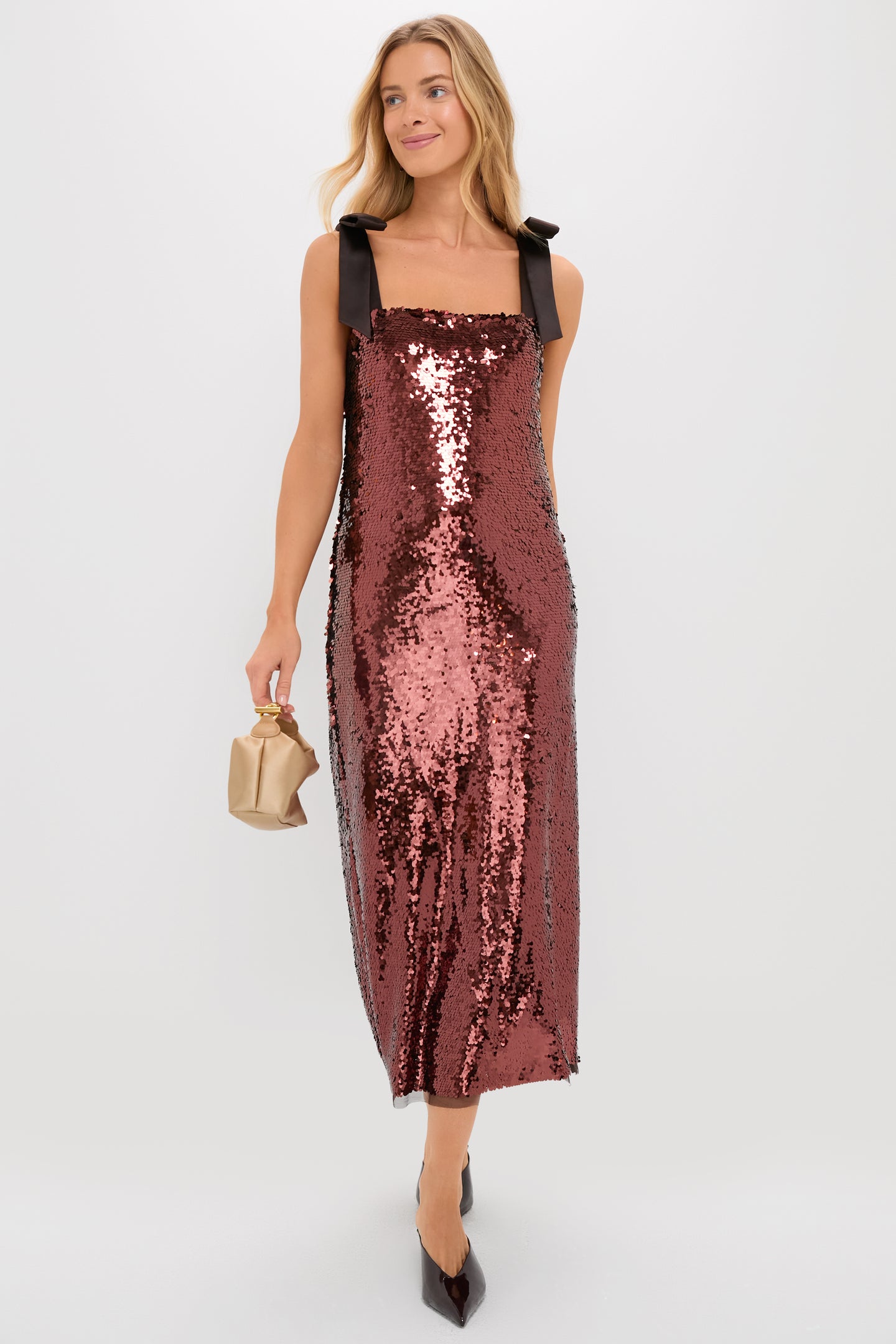 Radiant Bronze Sequin Roxy Dress