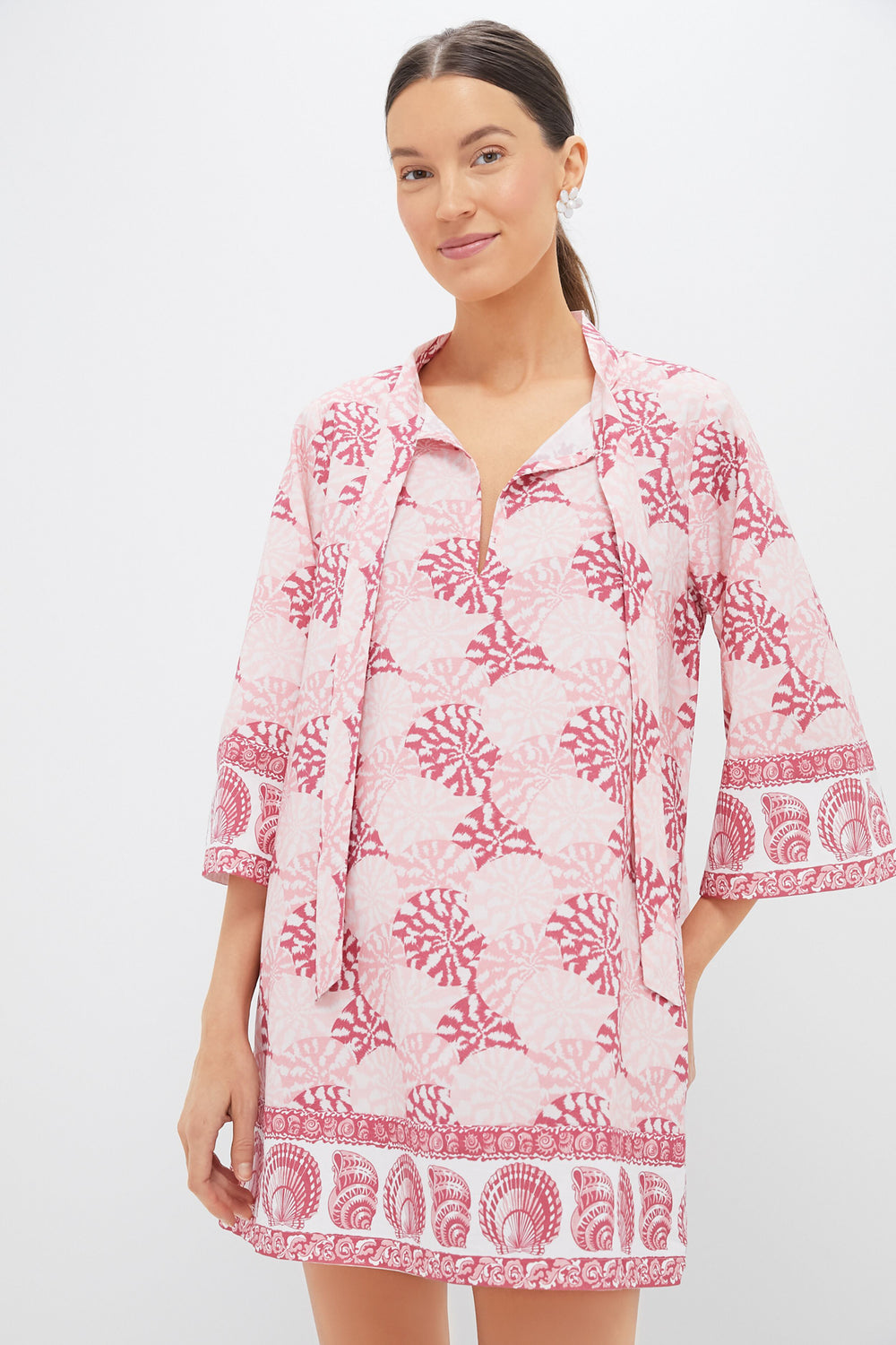 Dusty Rose Nautilus Shell Marseille Coverup | Tnuck Beach Dusty Rose Nautilus Shell Marseille Coverup | Tnuck Beach