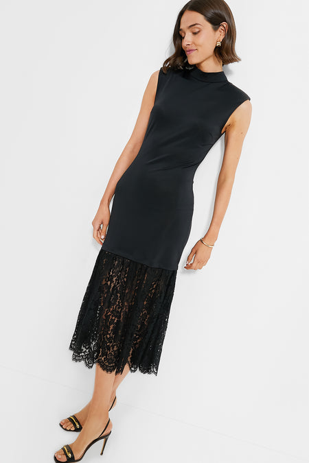 Black Suzy Lace Sleeveless Dress Sea New York