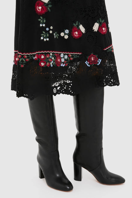 Black Goldy Tall Boots