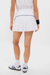 White Pleated Back 14 Inch Performance Jersey McCarthy Tennis Skirt