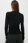 Black Cashmere Silk Long Sleeve Katie Tee