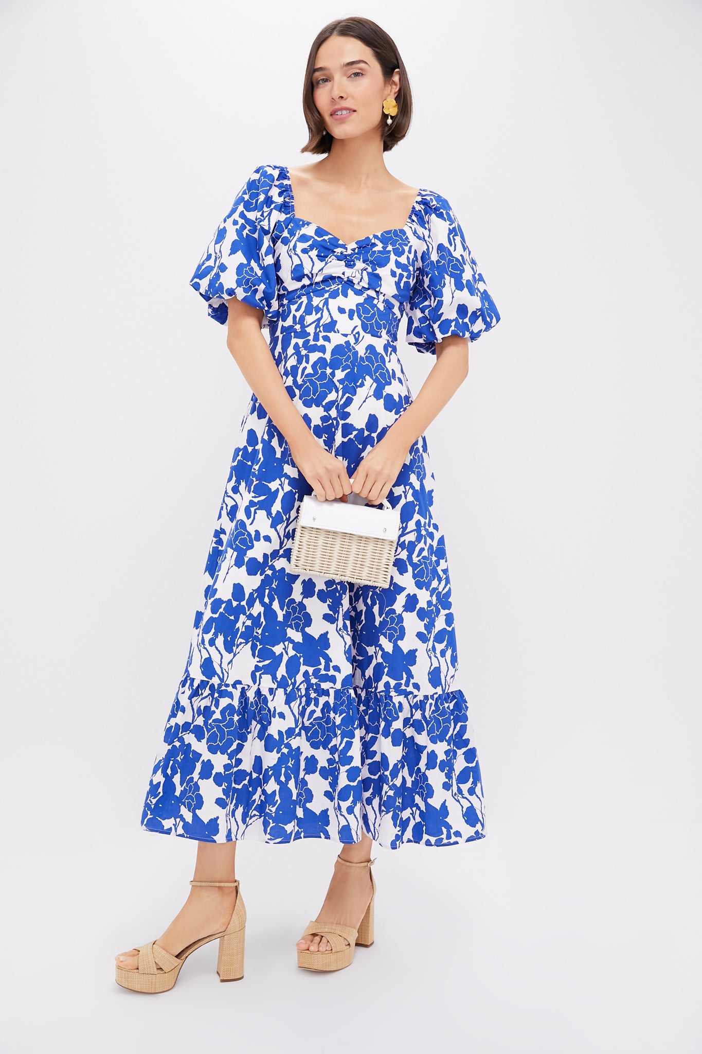 Blue Floral Seaport Midi Dress | Hyacinth House Blue Floral Seaport Midi Dress | Hyacinth House