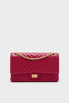 CHANEL Red Reissue 2.55 Flap Bag Calf Leather