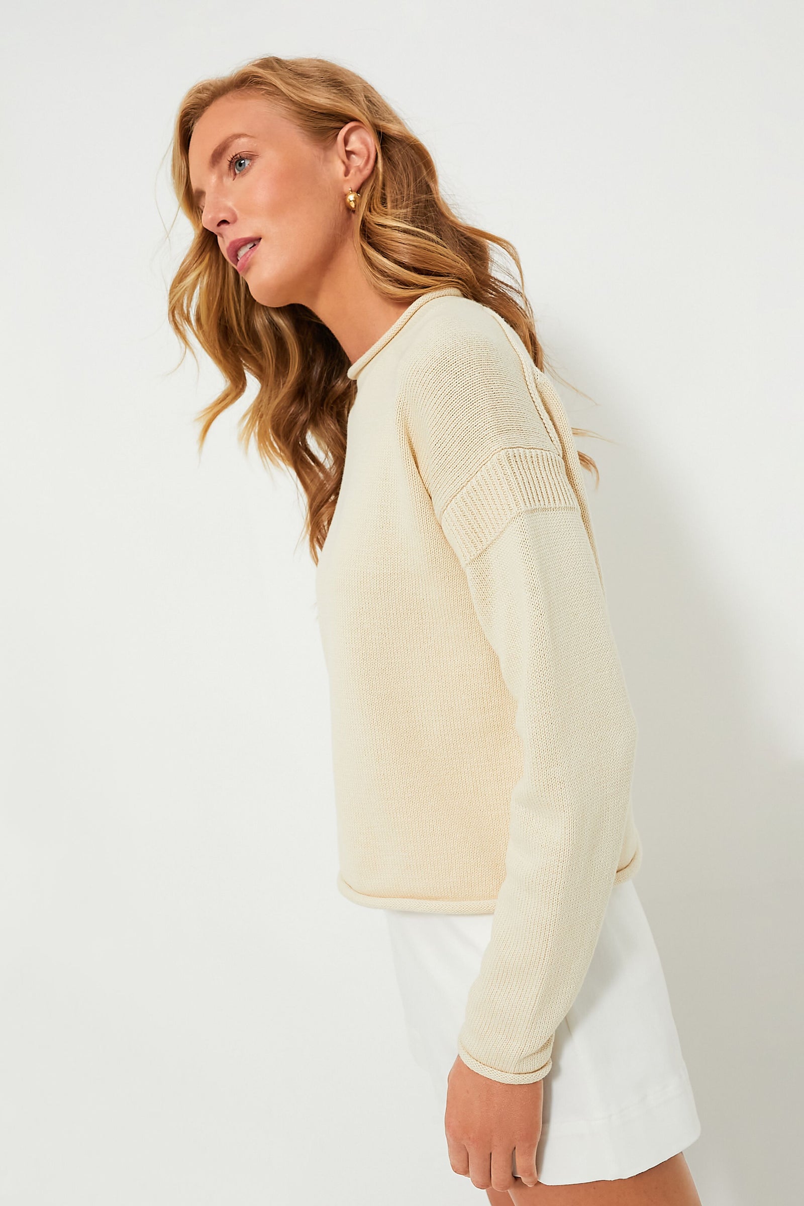 Pale Oak Mariner Roll Neck