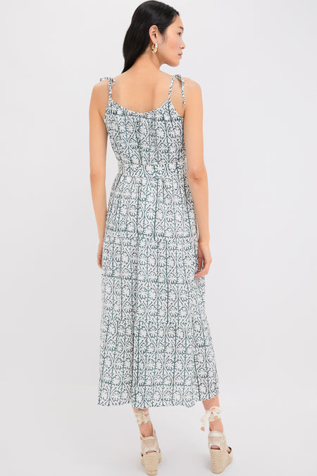 Etoile Vine Forest Organic India Button Front Sundress 2