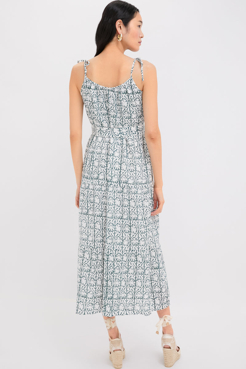 Etoile Vine Forest Organic India Button Front Sundress 2