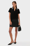 Black Knit Embellished Anica Polo
