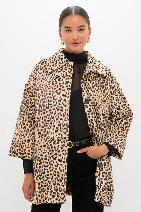 Vintage Leopard Car Coat