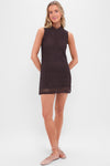 Floral Lace Brown Cyrene Mini Dress