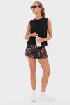 Baroque Floral Scallop Performance Jersey Marisa Short