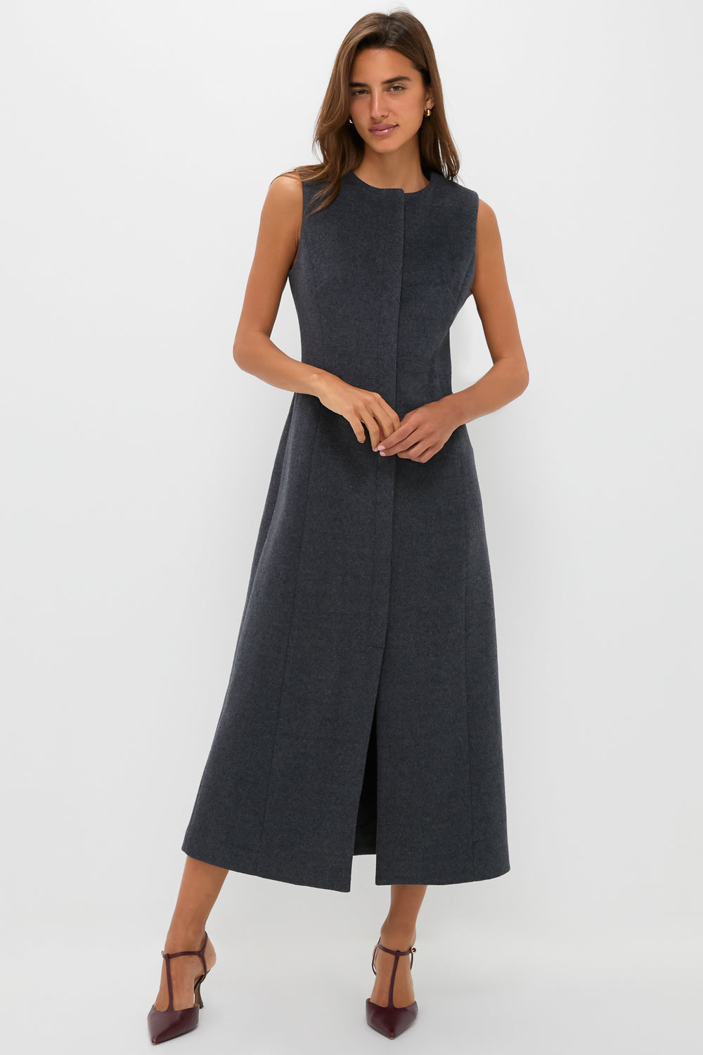 Gray Wool Rhoda Midi Dress | Tuckernuck Gray Wool Rhoda Midi Dress | Tuckernuck