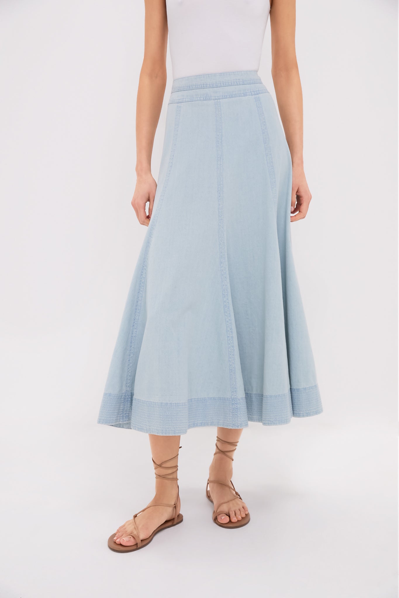 Light Wash Denim Brynn Skirt