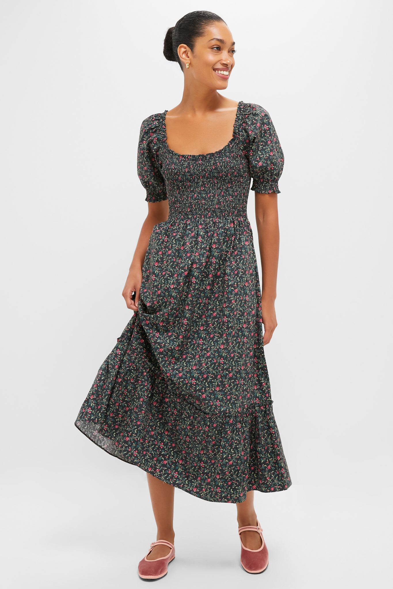 Forest Florentine Ditsy Louisa Nap Dress | Hill House Home
