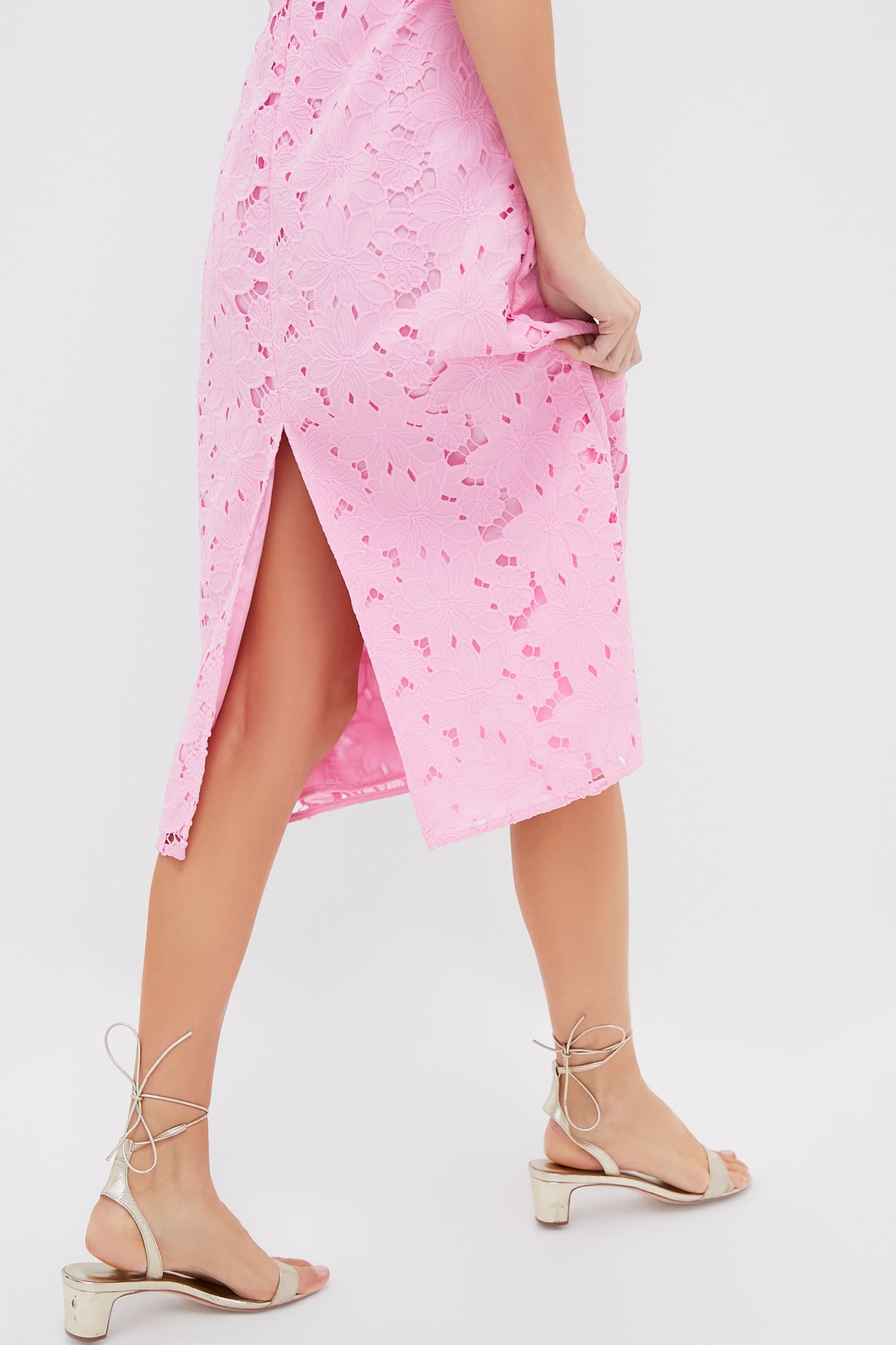 Carnation Eyelet Evelyn Midi Dress | Hyacinth House