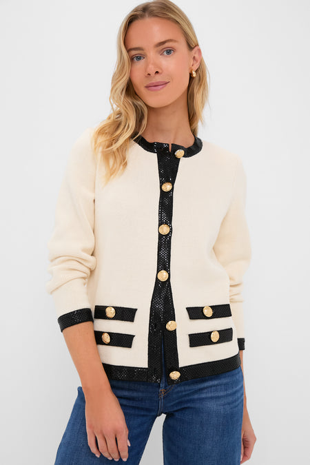 Cream and Black Stefi Sweater