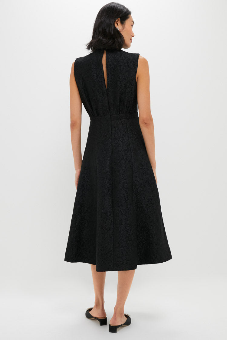 Noir Rose Flora Midi Dress