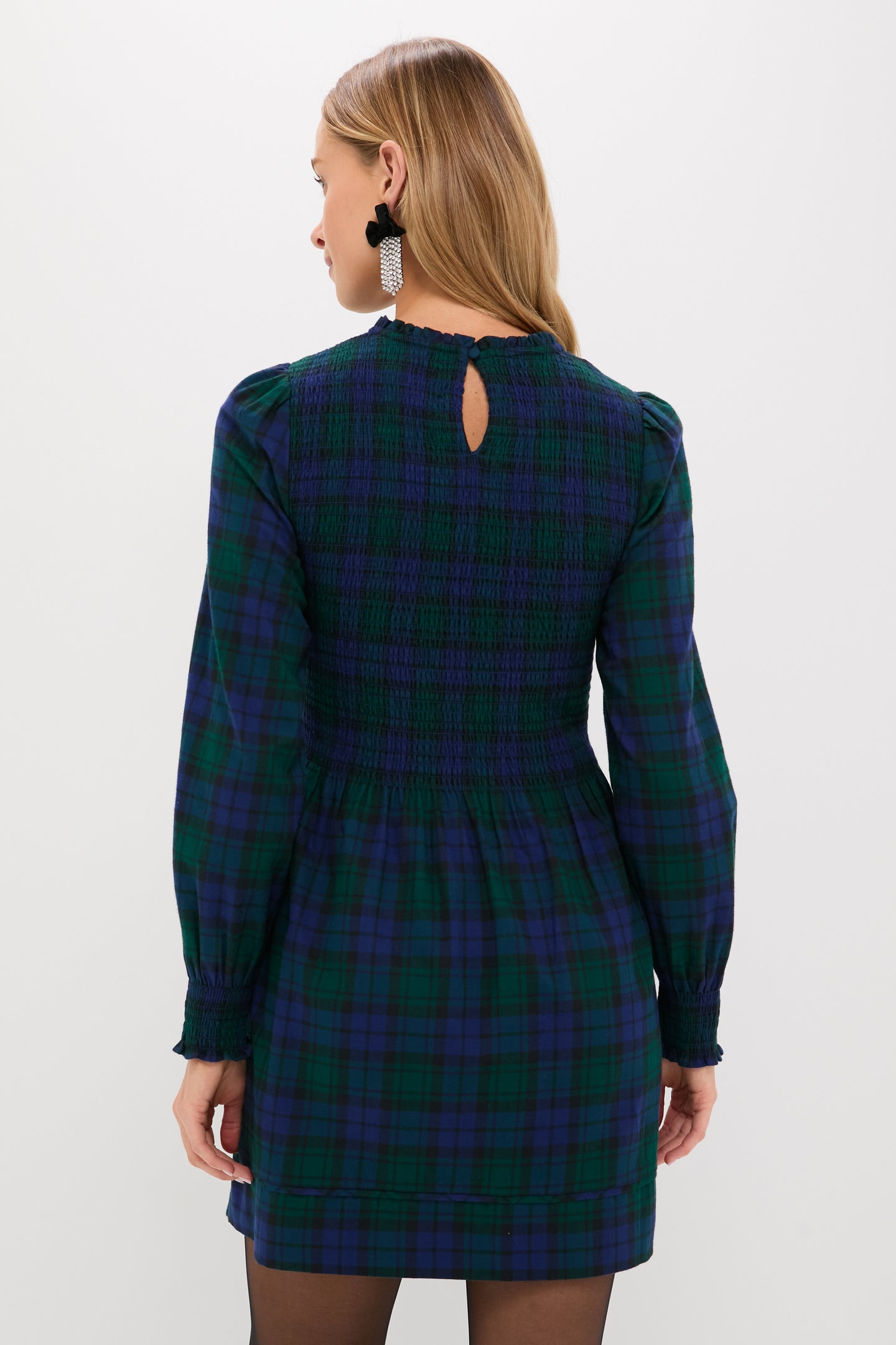 Blackwatch Tartan Lilia Mini Nap Dress