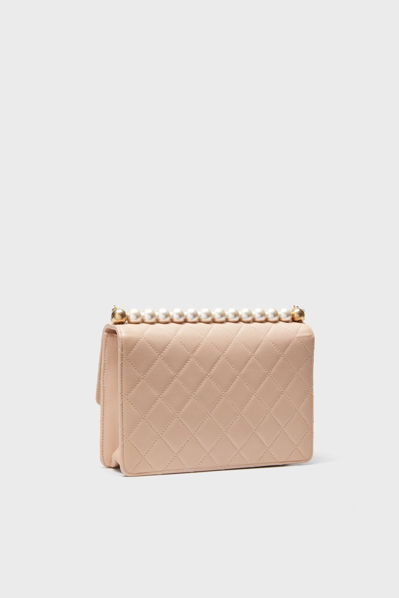 CHANEL Pink Pearl Wallet On Chain