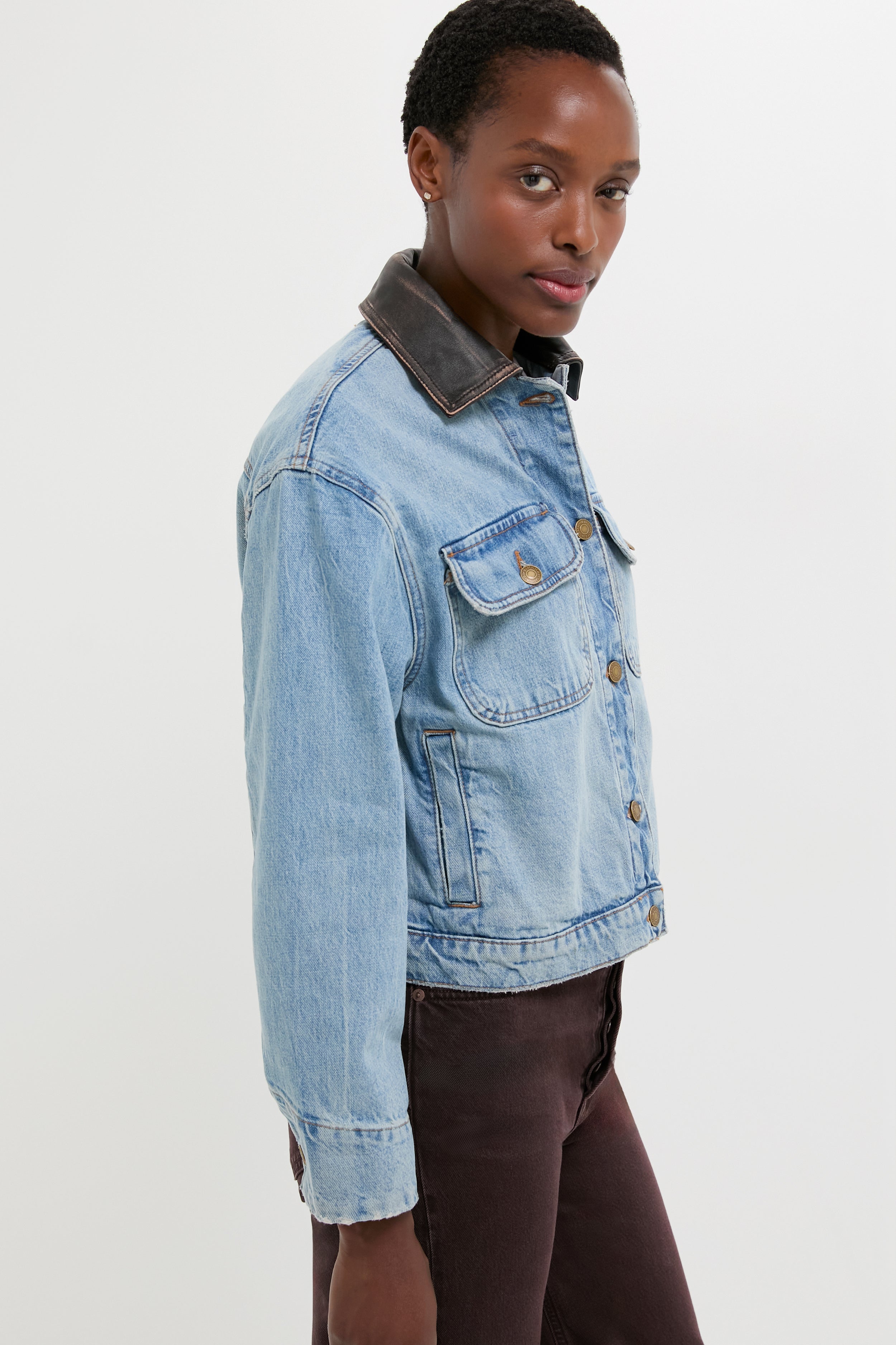 Coney Island Philoh Cropped Denim Jacket | SIMKHAI