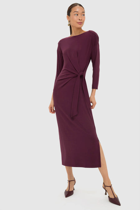 Winetasting Side Tie Elspeth Maxi Dress
