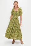 Green Tiger Percy Midi Dress