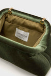 Green Velvet Clutch