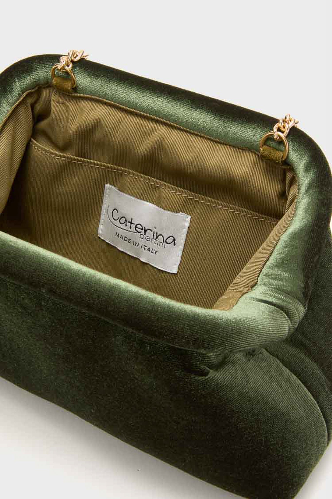 Green Velvet Clutch