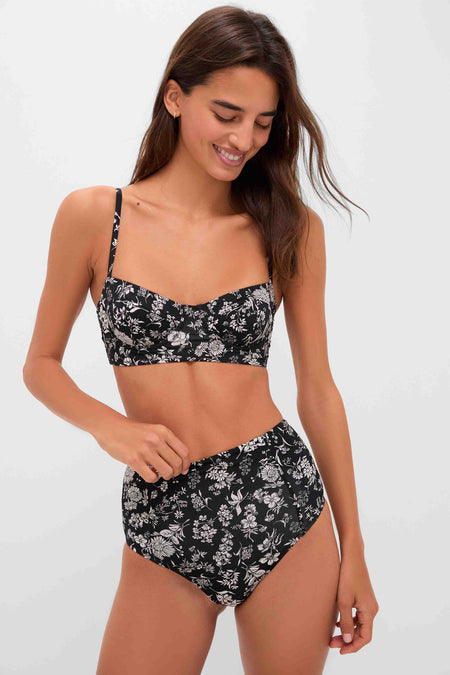 Midnight Bloom Zahara Bra Cup Bikini Top