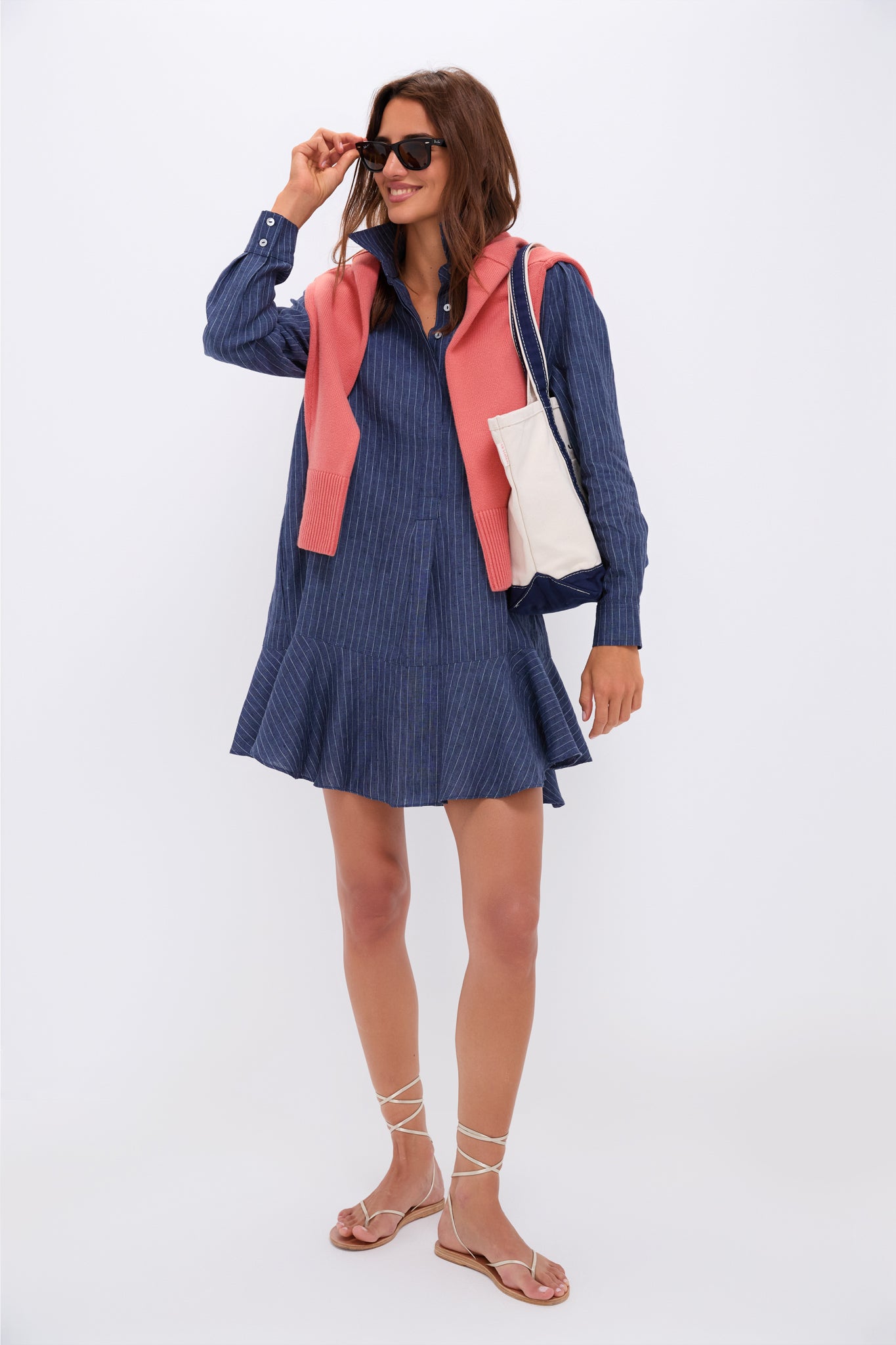 tuckernuck callahan shirt dress Tuckernuck Isle of Skye Plaid Callahan Shirt Dress Brown Plaid / XL