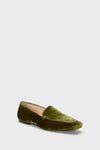 Olive Velvet Kam Loafers