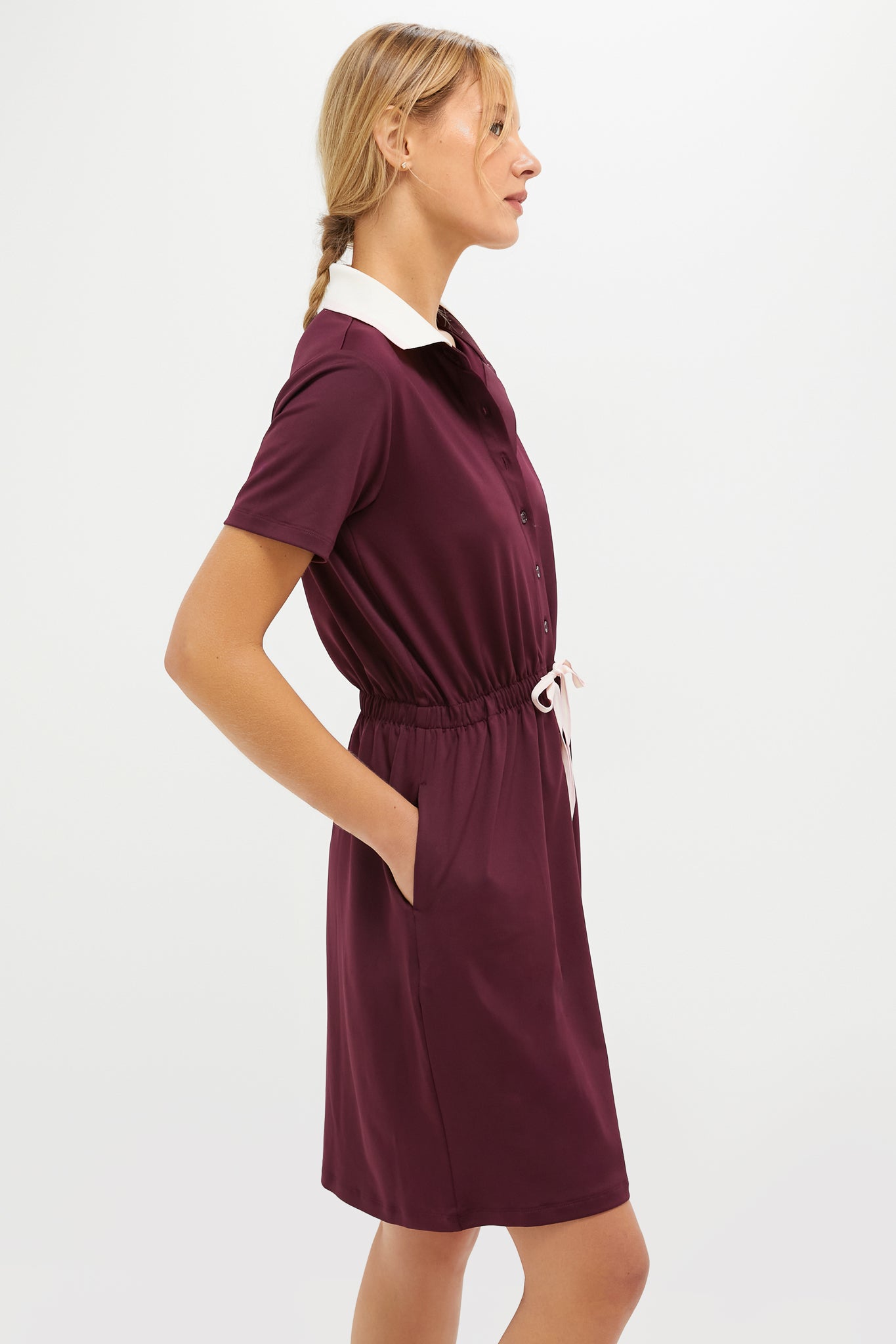 Winetasting Short Sleeve Performance Jersey Alcott Golf Dress | Tnuck Sport Winetasting Short Sleeve Performance Jersey Alcott Golf Dress | Tnuck Sport