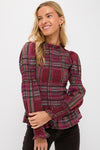 Red Plaid Jules Top