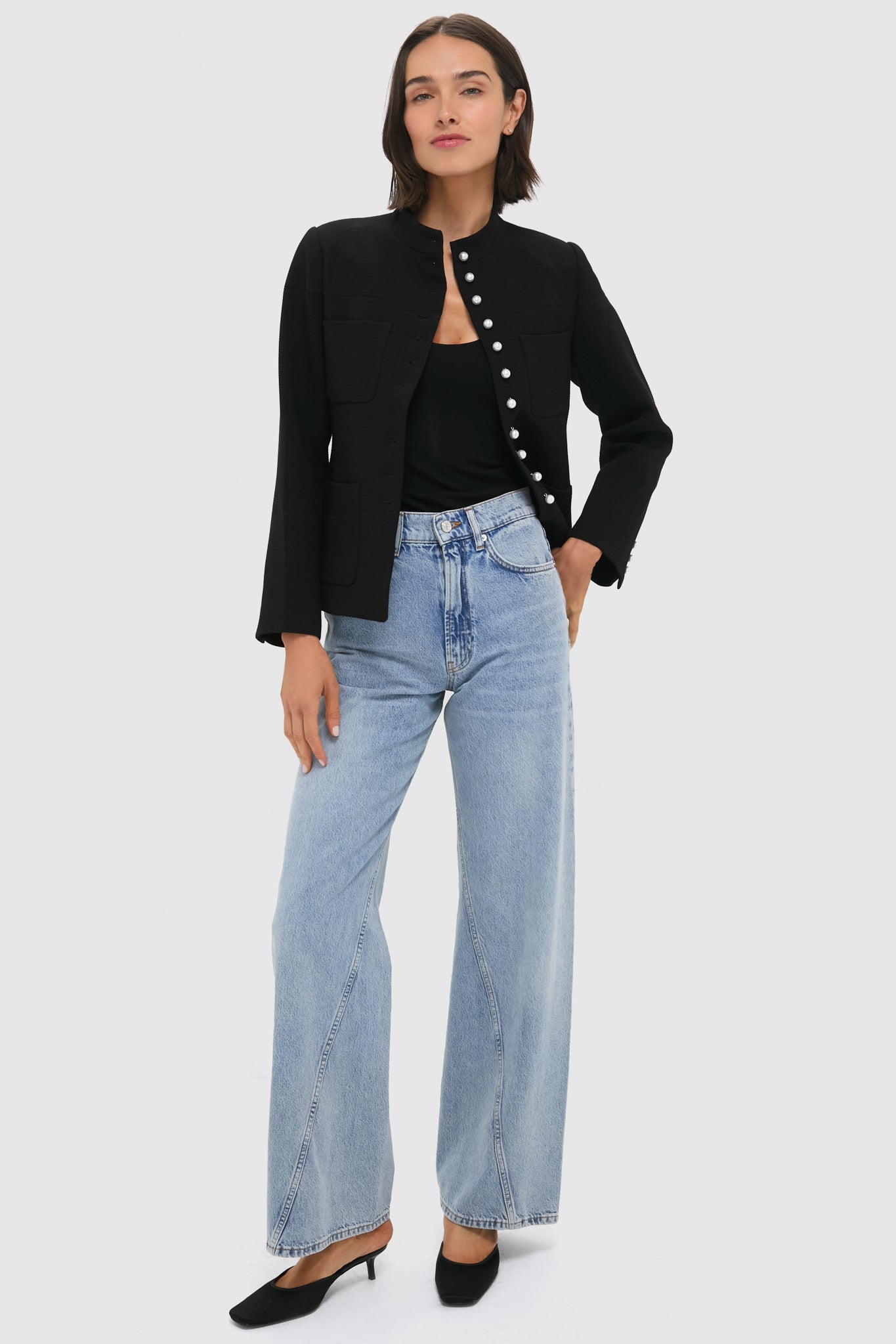 Black Suzette Sportswear Jacket