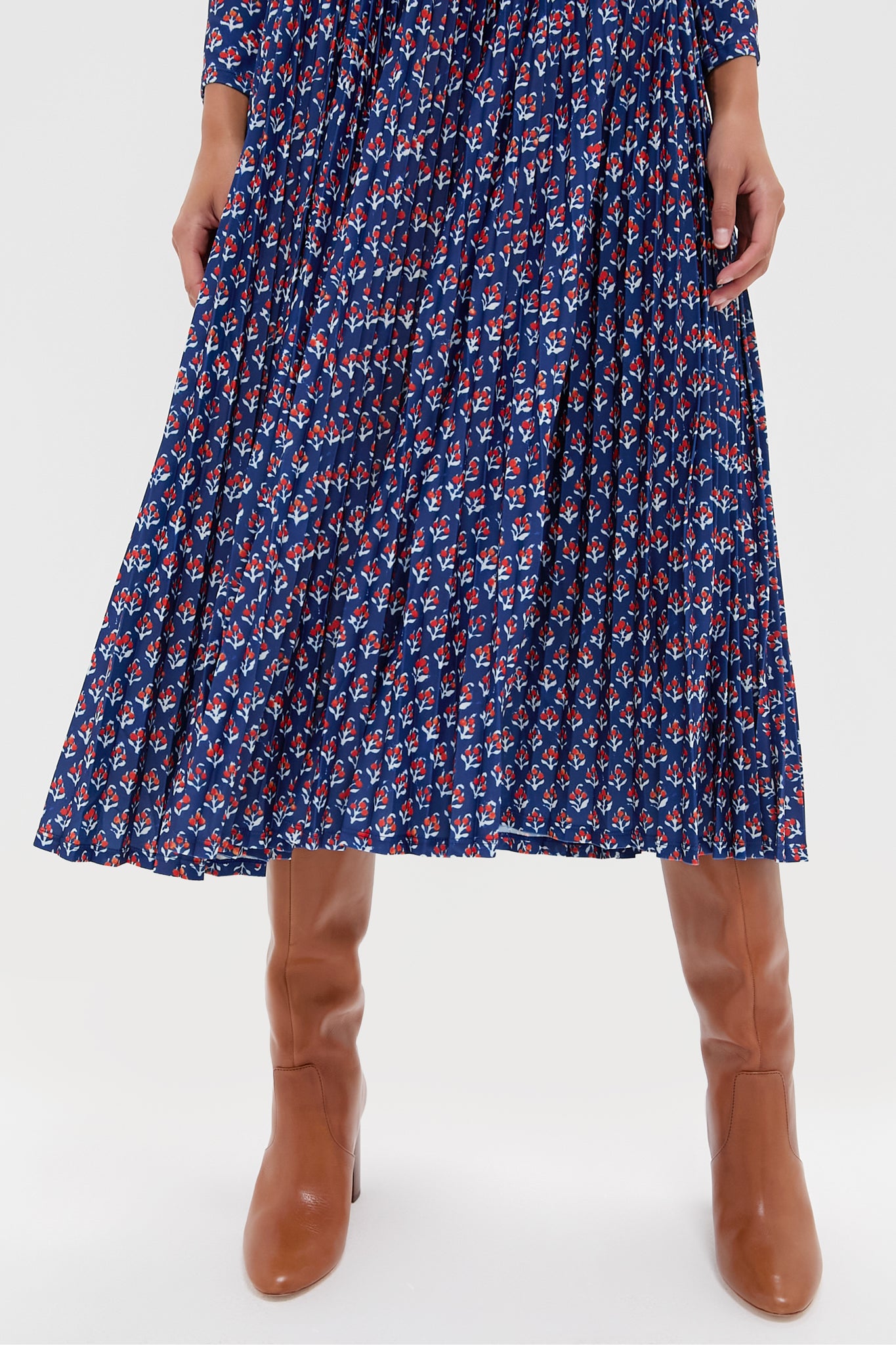 Autumn Fleur Navy Sabine Dress