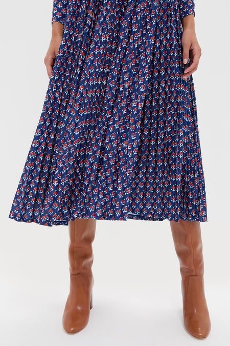 Autumn Fleur Navy Sabine Dress