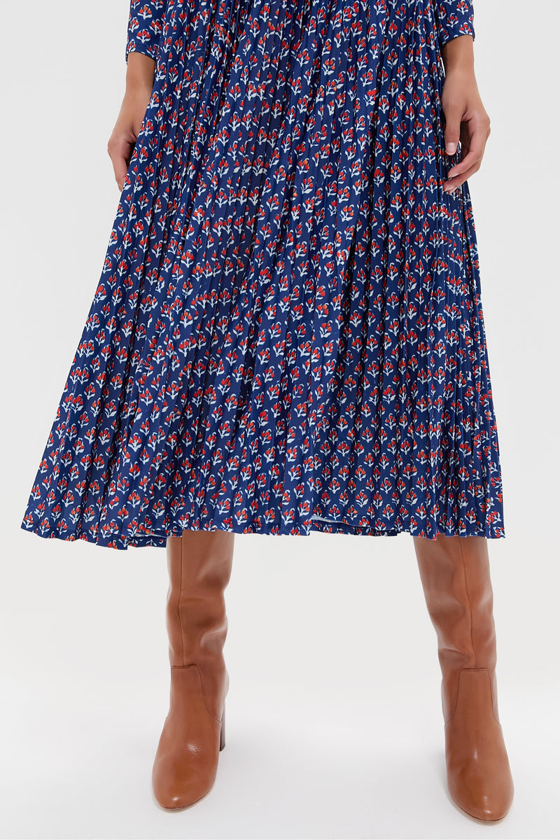 Autumn Fleur Navy Sabine Dress